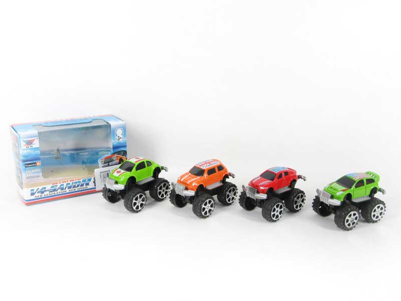 1:50 Die Cast Cross-country Car Pull Back(4S) toys