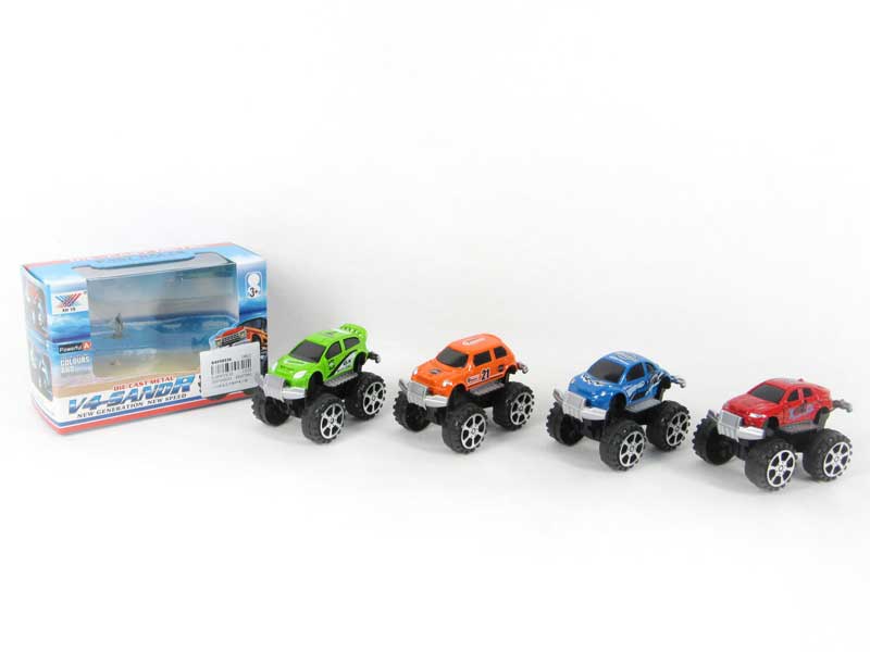 1:50 Die Cast Cross-country Car Pull Back(4S) toys
