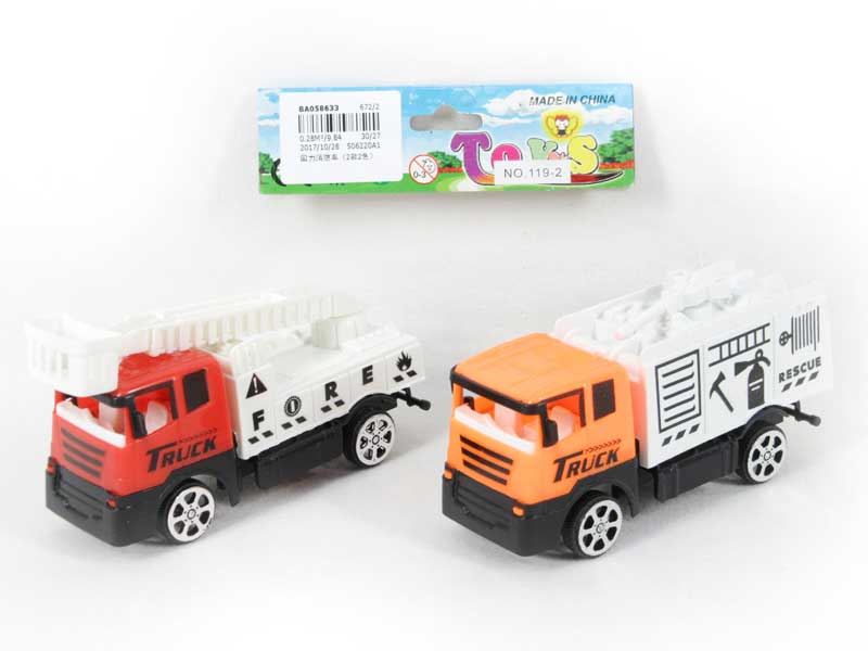 Pull Back Fire Engine Car(2S2C) toys