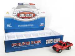 Die Cast Police Car Pull Back(12in1)
