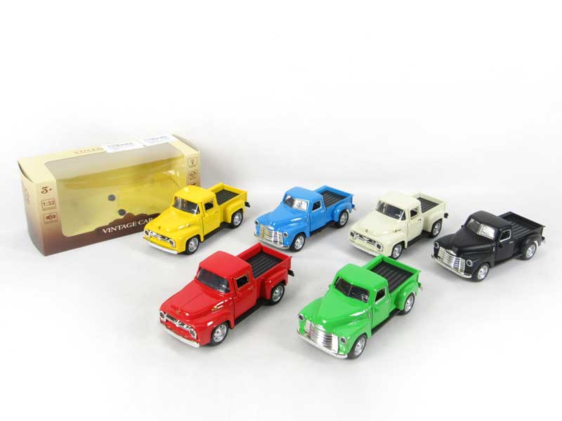 1:32 Die Cast Car Pull Back W/L_M(2S6C) toys