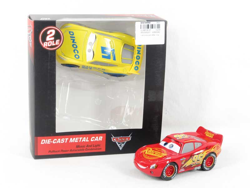 Die Cast Racing Car Pull Back W/L_M(2pcs) toys