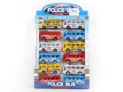 Pull Back Police Bus(12in1)