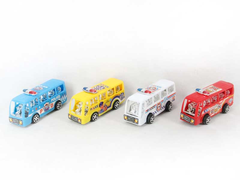 Pull Back Police Bus(2in1) toys