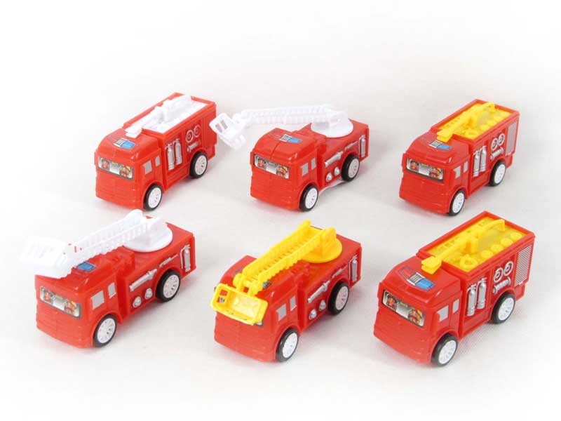 Pull Back Fire Engine(6in1) toys