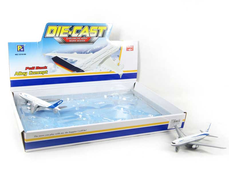 Die Cast Airplane Pull Back(6in1) toys