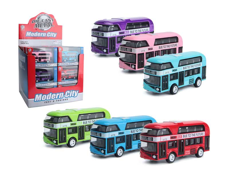 Die Cast Bus Pull Back(24in1) toys