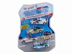 1:43 Pull Back Police Car(4in1) toys