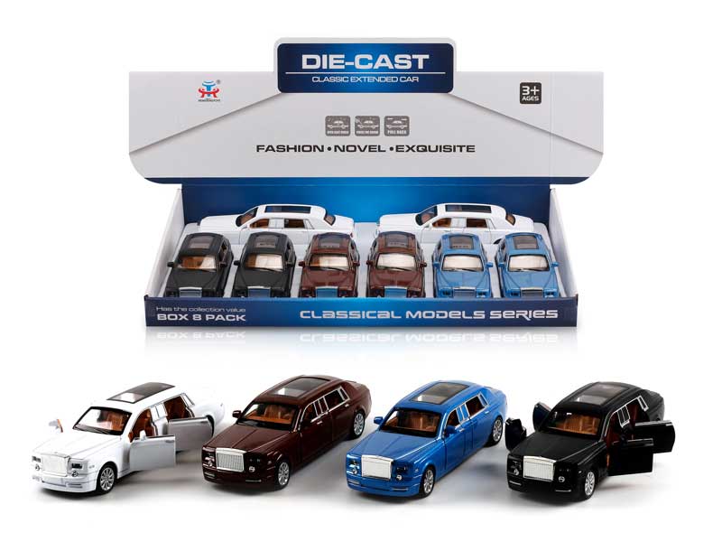 Die Cast Car Pull Back W/M(8in1) toys