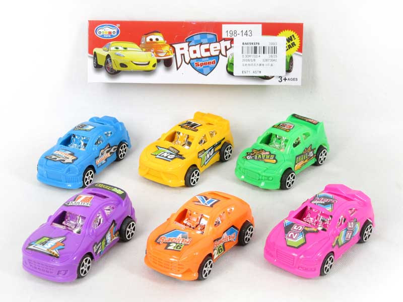 Pull Back Racing Car(6in1)) toys