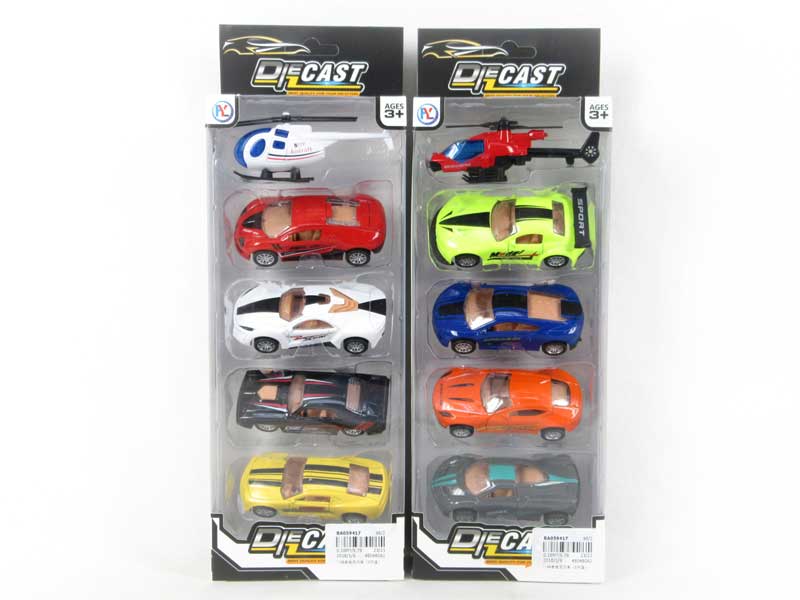 1:48 Die Cast Car Pull Back(5in1) toys