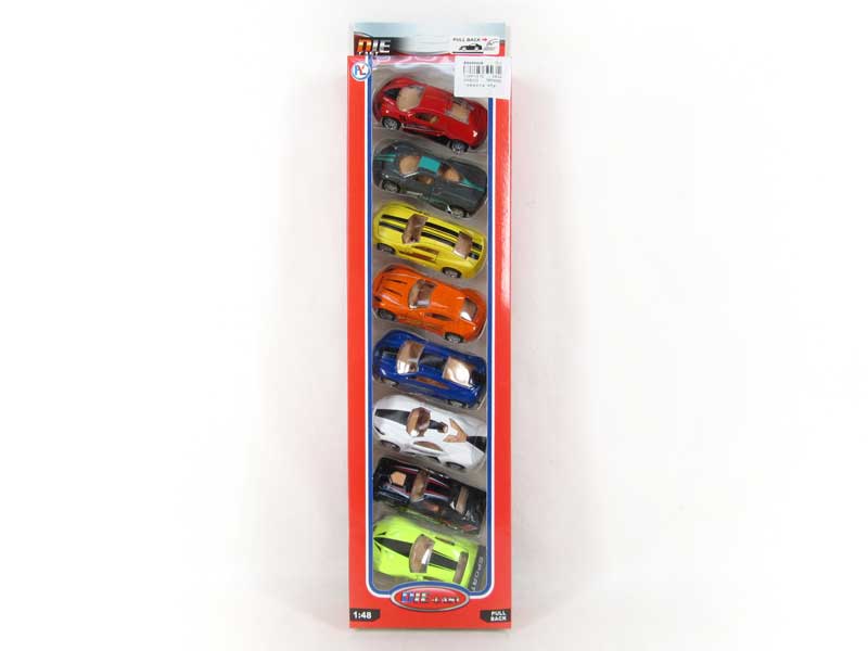 1:48 Die Cast Car Pull Back(8in1) toys
