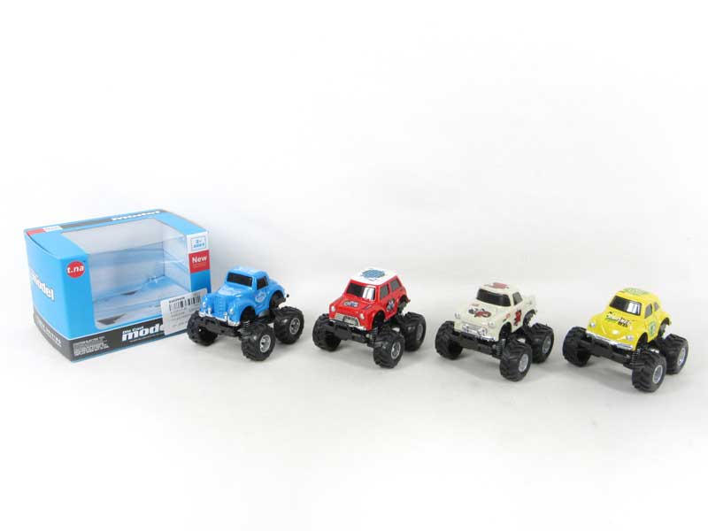 Die Cast Cross-country Car Pull Back(4S4C) toys
