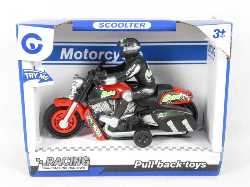 Pull Back Motorcycle W/L_M(3C) toys