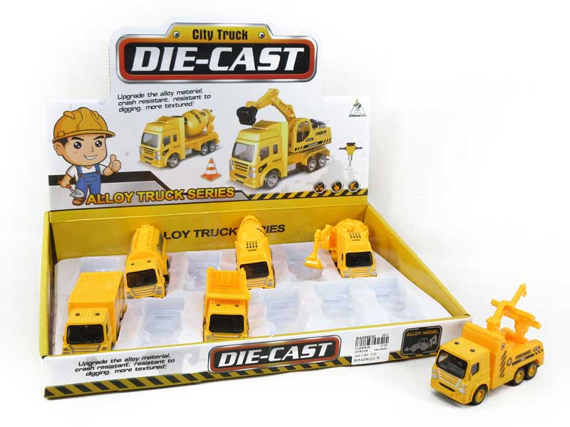 Die Cast Construction Truck Pull Back(12in1) toys