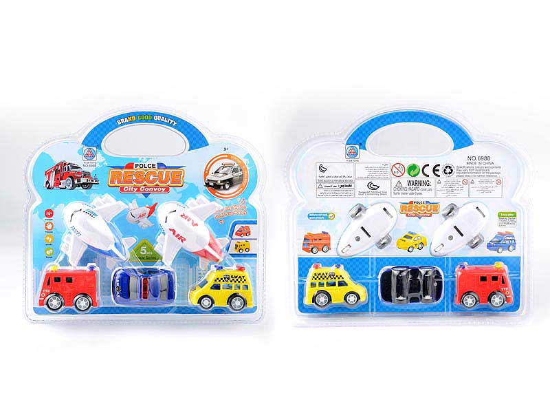Pull Back Police Car & Airplane toys