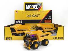1:50 Die Cast Construction Truck Pull Back W/L_M(6in1)