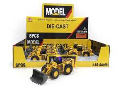 1:50 Die Cast Construction Truck Pull Back W/L_M(6in1)