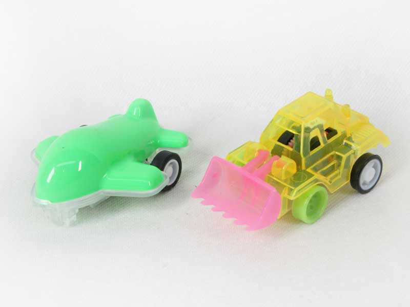 Pull Back Construction Truck & Plane(2in1) toys
