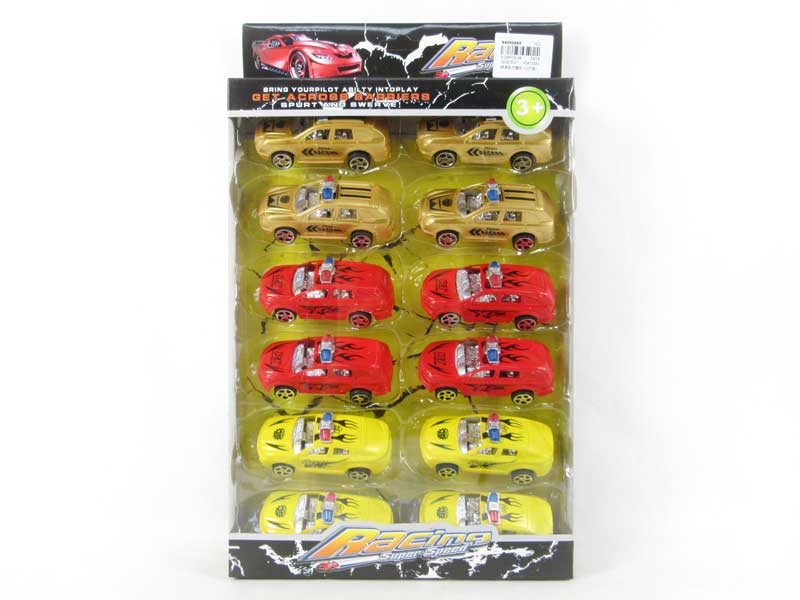 Pull Back Police Car(12in1) toys