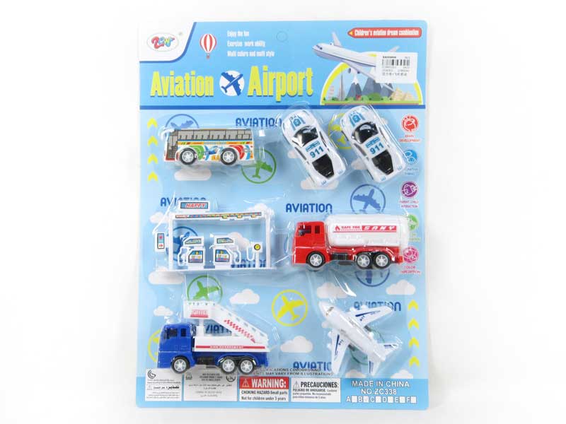 Pull Back Car & Airplane Set toys