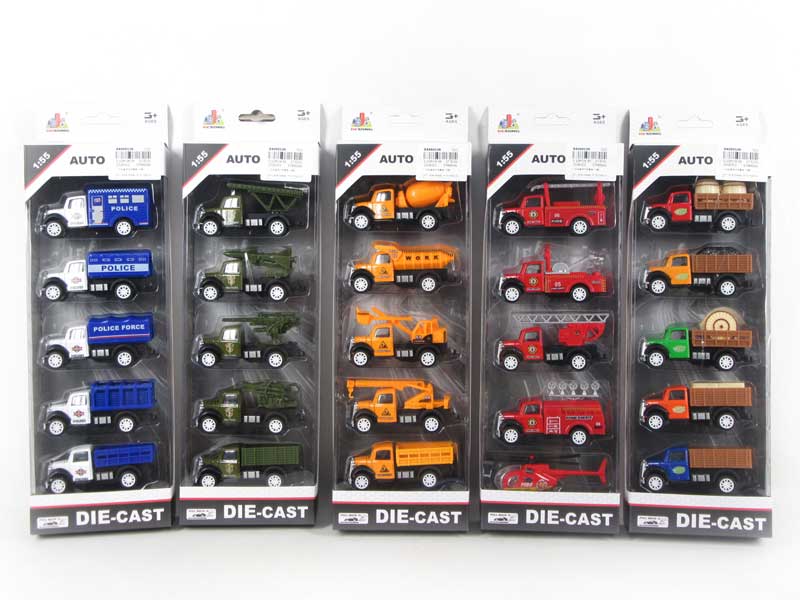 1:55 Die Cast Car Pull Back(5S) toys