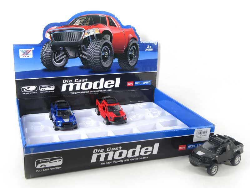 1:32 Die Cast Car Pull Back(12in1) toys