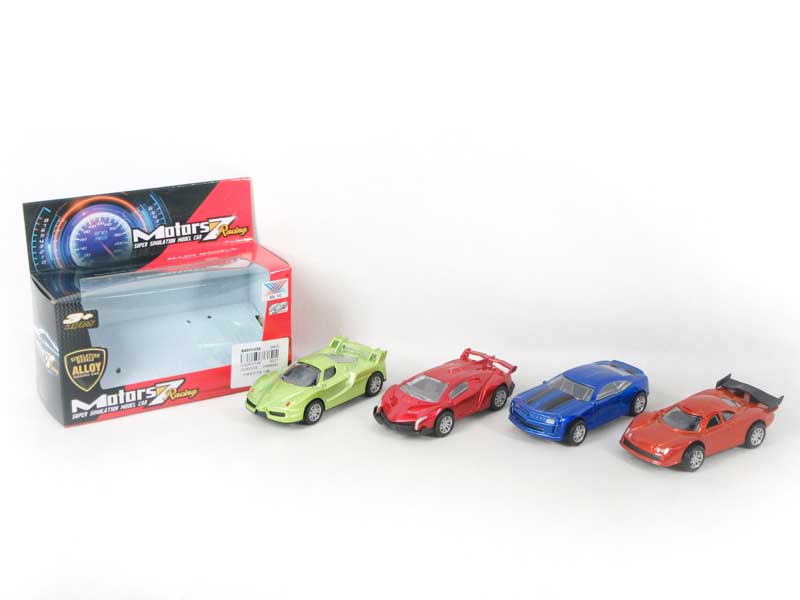 1:43 Die Cast Car Pull Back(4S) toys