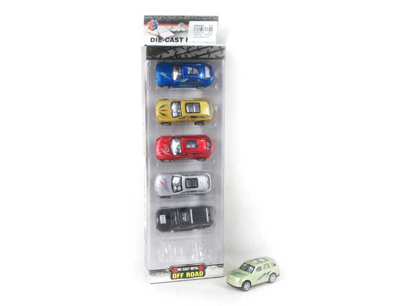 Die Cast Cross-country Car Pull Back(6in1) toys