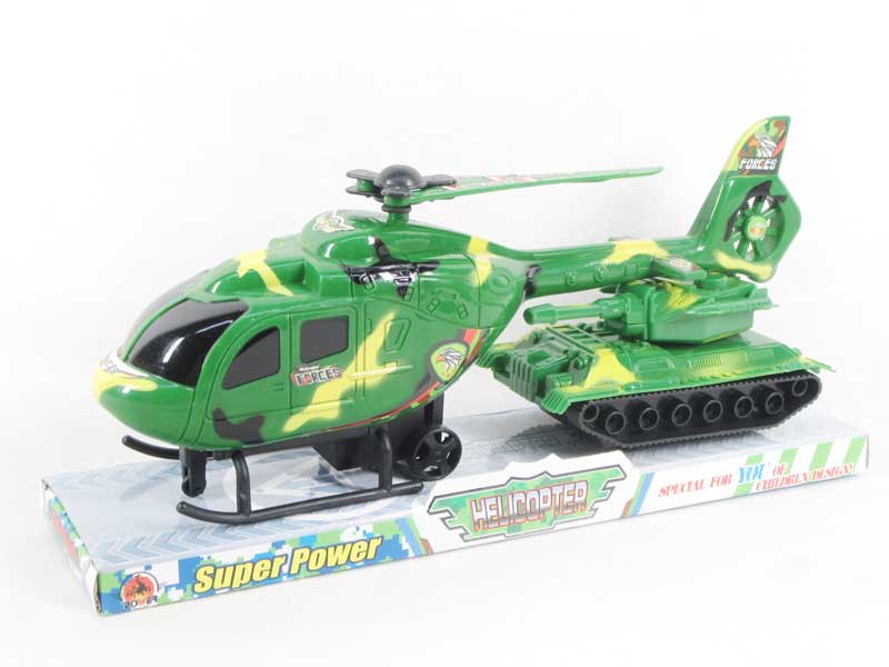 Pull Back Helicopter & Free Wheel Tank toys