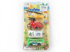 Pull Back Car & Airplane(4in1)