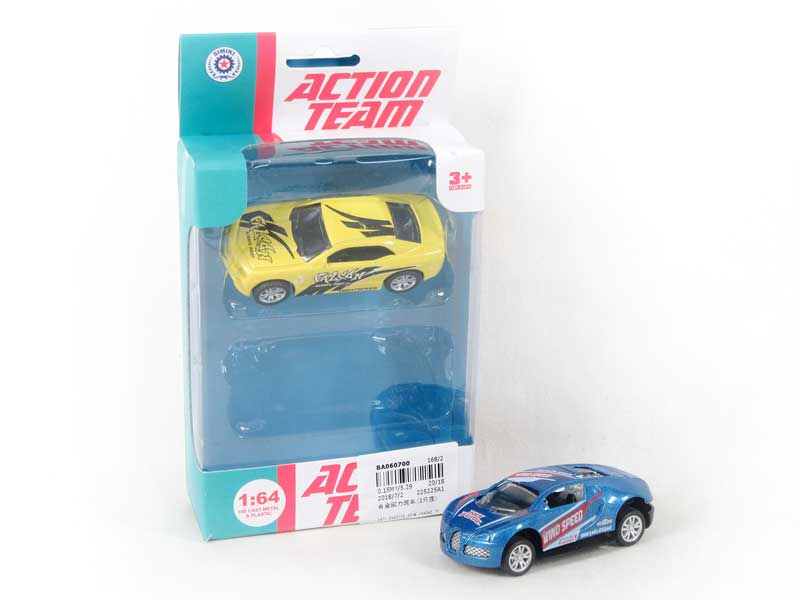 Die Cast Sports Car Pull Back(2in1) toys