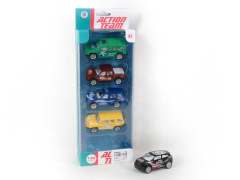 Die Cast Business Car Pull Back(5in1)