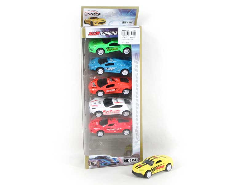 1:64 Die Cast Racing Car Pull Back(6in1) toys