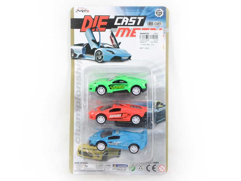 1:64 Die Cast Racing Car Pull Back(3in1) toys