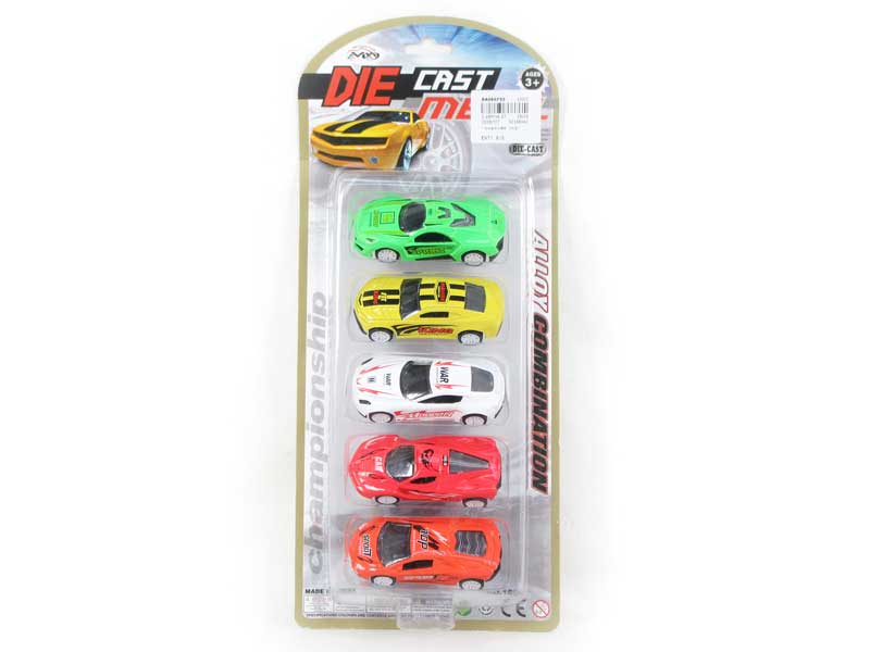 1:64 Die Cast Racing Car Pull Back(5in1) toys