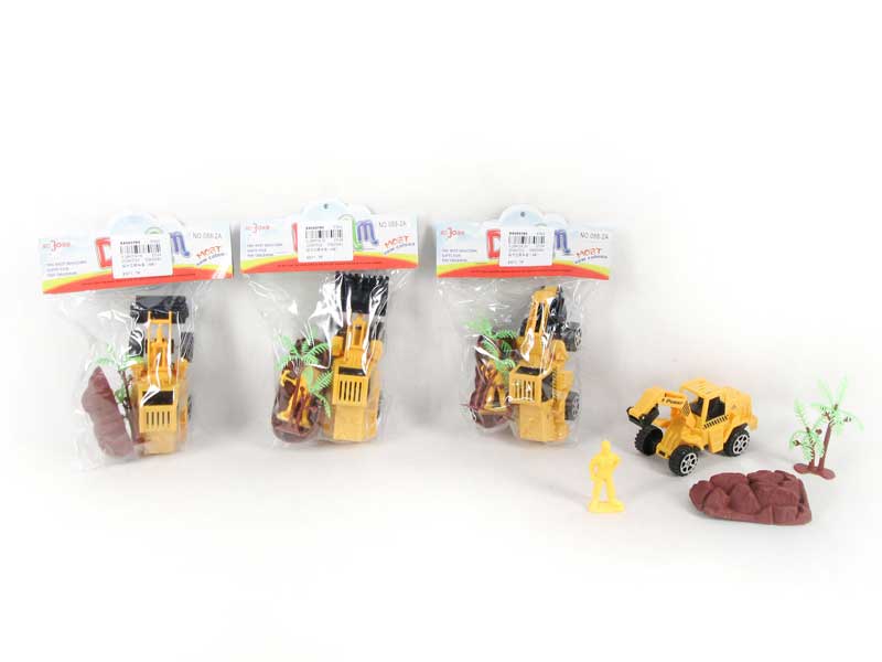 Pull Back Construction Truck Set(4S) toys