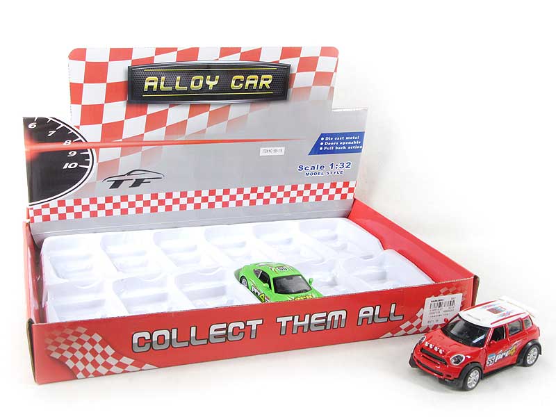 1:32 Die Cast Racing Car Pull Back(12in1) toys
