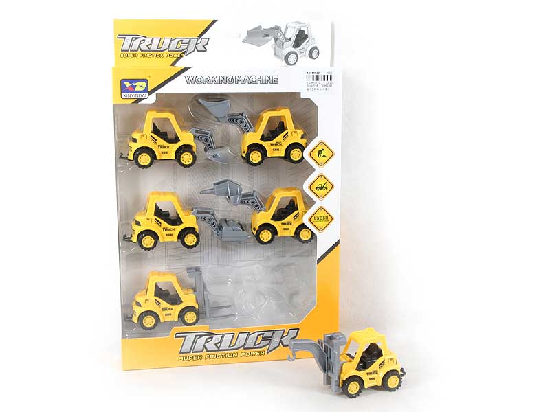 Pull Back Construction Truck(6in1) toys