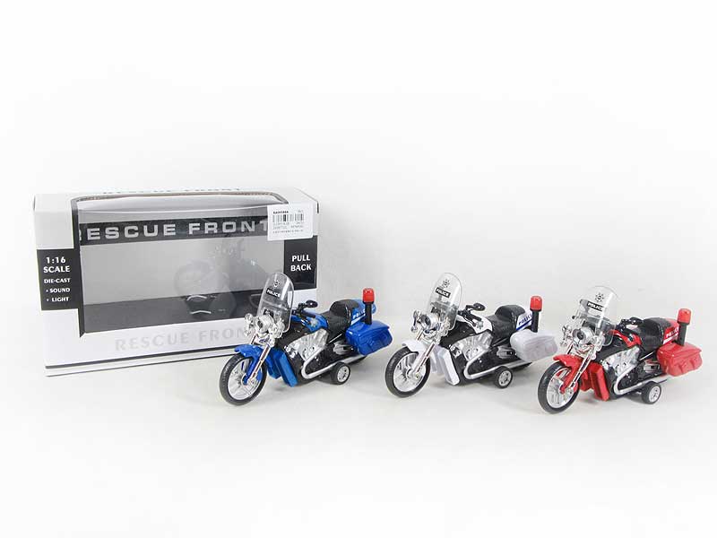 Die Cast Motorcycle Pull Back W/L_S(3C) toys