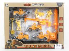 Pull Back Construction Truck Set
