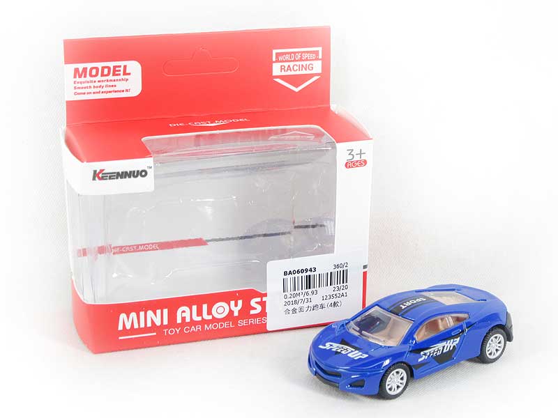 Die Cast Sports Car Pull Back(4S) toys