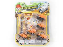 Pull Back Construction Truck Set(5in1)