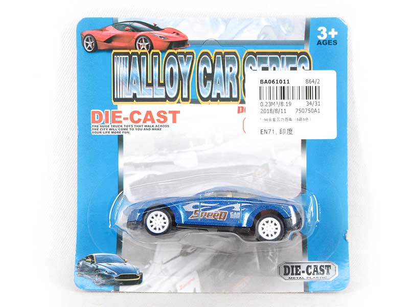 1:64 Die Cast Sports Car Pull Back(6S6C) toys