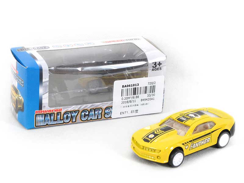 1:64 Die Cast Sports Car Pull Back(6S6C) toys