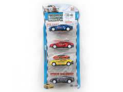 1:64 Die Cast Sports Car Pull Back(4in1)