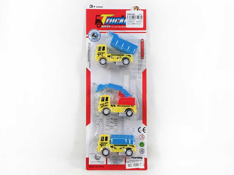Pull Back Construction Truck(3in1） toys
