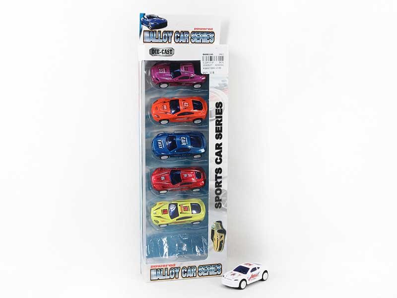 Die Cast Sports Car Pull Back(6in1) toys