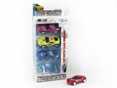 Die Cast Sports Car Pull Back(4in1)