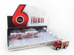 1:38 Die Cast Fire Engine Pull Back W/L_M(12in1)